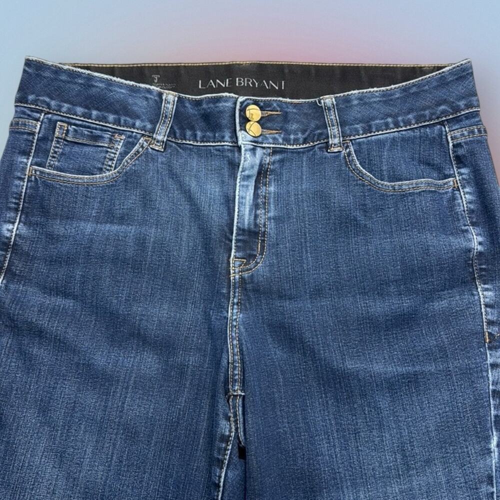 LANE BRYANT Women’s 16 Short STRAIGHT LEG Blue Jeans